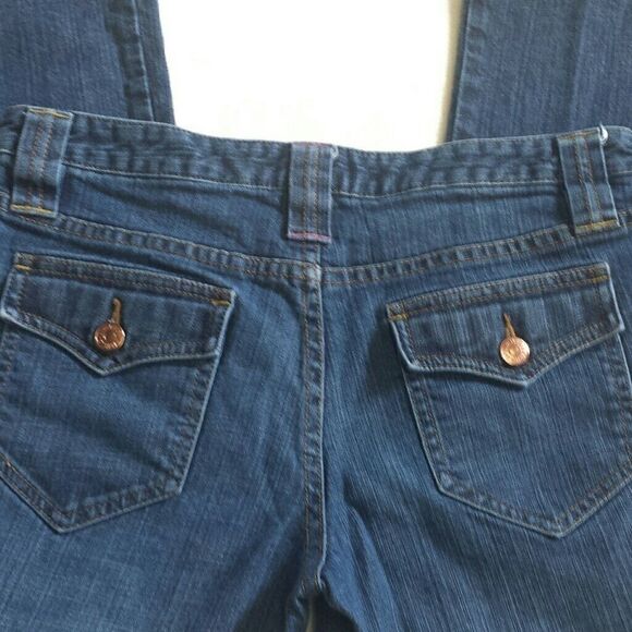 CROPPED Flare Dark Wash Jeans 6 Drew The Limited - Picture 7 of 7